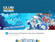 Tablet Screenshot of clubpenguininsiders.com